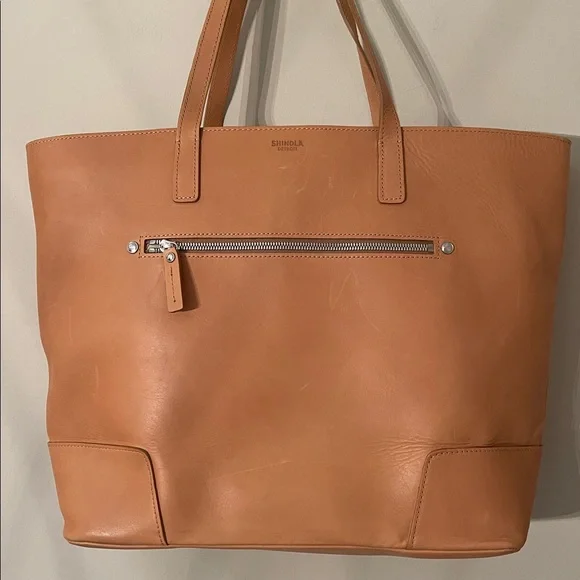 SHINOLA Detroit Large Leather Tote Bag - Picture 6 of 17